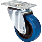 Kleton Blue Caster, Swivel, 4" (101.6 Mm), Rubber, 350 Lbs. (158.8 Kg.) - 6 Pack-Bolt Hole Size 3/8" (9.52 mm)