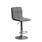 Plata Import Lutch Adjustable Stool, Grey, 2 Pack-Bar Stool