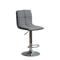 Plata Import Lutch Adjustable Stool, Grey, 2 Pack-Bar Stool