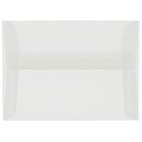 JAM Paper A6 Invitation Envelopes, 4.75 x 6.5, Clear Translucent Vellum, 100 Pack (13756g)-Clear
