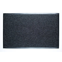 Dura Nop Entrance Mats 4' x 6' w/Edging, Charcoal-Holds approximately 5.5 litres or 1.45 gallons of water per square yard