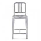 Navy Bar Stool Stainless Steel, 1/Pack-Contemporary design with durable stainless steel construction