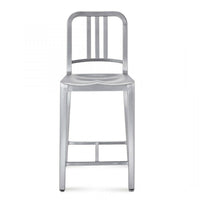 Tabouret en acier inoxydable, bleu marin, 1/paquet-Design contemporain en acier inoxydable durable