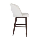 Plata Decor Exiz Stools with Walnut Metal Legs - Taupe - 2 Pack-No assembly required
