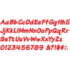 Trend Enterprises 4" Uppercase/Lowercase Italic Combo Ready Letter, Red, 579 Pack-Dimensions: 4"L