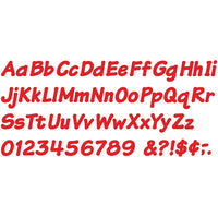 Trend Enterprises 4" Uppercase/Lowercase Italic Combo Ready Letter, Red, 579 Pack-Dimensions: 4"L