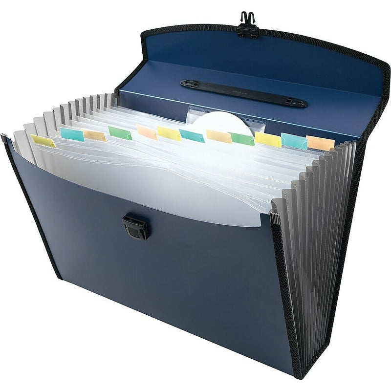 Staples 13-Pocket Poly Portable Expanding File Legal Size