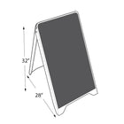 Azar Displays Black Sign Board (300252)-Easy to Move & Store, Suitable to Write on with Water Base Chalk Pens