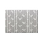 Baby Care Playmat, Sea Petals Grey, Medium-Thick, cushioned surface prevents bumps and bruises caused due to fall and tumble.