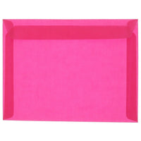 JAM Paper 9 x 12 Booklet Envelopes, Translucent Vellum Magenta Pink, 25 Pack (1592172)-Magenta pink