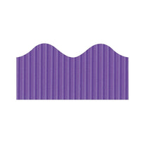 Pacon Bordette 2 1/4" x 50' Decorative Border, Deep Purple, 6 Pack (PAC37046)-Deep purple