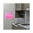 Azar Displays Clear Single-Pocket Wall File with Wallmount, 4/Pack (250025)-Clear acrylic