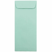 JAM Paper #10 Policy Business Envelopes - 4.125" x 9.5" - Aqua Blue - 50 Pack-Colour: Aqua Blue