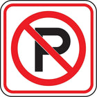 Accuform Signs No Parking Sign, 12" x 12", Aluminum, Pictogram-Display Type Bolt-On