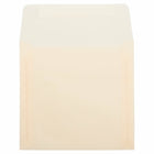 JAM Paper 6.5 x 6.5 Square Envelopes, Spring Ochre Ivory Translucent Vellum, 250 Pack (PACV520H)-Blank interior for personalized message