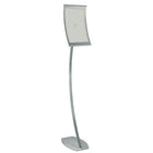 Azar Displays 14" x 8.5" Curved Metal Floor Sign Holder (300887)-Easy to load and unload graphics