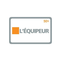 L'Équipeur $50 Gift Card-Air Miles cannot be collected on Gift Card purchases.