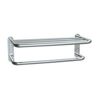ASI Towel Shelf and Bar, 20", Bright Finish-Heavy duty unit with 3/4" and 3/8" diameter type 304 stainless steel tubing
