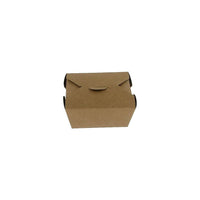 Bio-Plus #1 Fold-Pak Earth Recycable Paperboard Container, Kraft, 450 Pack-kraft