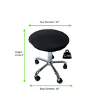 Uncaged Ergonomics WOBBLE STOOL AIR (WSA-B) Rolling Adjustable Height, Sitting Balance Chair for Office, Black-HEIGHT-ADJUSTABLE, ROLLING BALANCE STOOL WITH A SWIVEL SEAT: A rolling balance stool with wheels that conveniently slides into place or out of the way