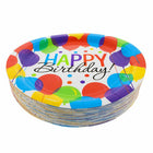 JAM Paper Birthday Party Paper Plates - Large - 9" - Balloon Bash Design - 60 Pack-Size: Large Round (9 Inch Diameter) | Perfect size for lunch, dinner & appetizers.
