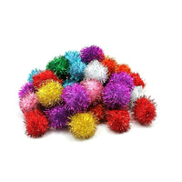 Chenille Craft Glitter Poms, Assorted, 240 Pack (CK-811501)-Type: Pom pons