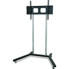 TygerClaw Mobile TV Stand for 22" - 60" TV, 33.9" x 68.9" x 53.2", Black-Mobile TV stand with free-moving wheels and brake