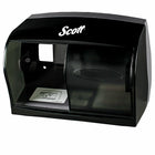 Scott Essential Single Roll Toilet Paper Dispenser - Black-Hygienic design covers both rolls