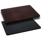 Flash Furniture 30" x 60" Rectangular Table Top with Black or Mahogany Reversible Laminate Top-Restaurant Dining Table Top