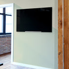 Quartet InvisaMount Magnetic Glass Dry-Erase Board - 50" x 28" - Black-Express ideas again and again on a clear board that will not stain or ghost