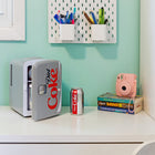Coca-Cola Diet Coke Portable 6 Can Thermoelectric Mini Fridge Cooler/Warmer - 4 L / 4.2 qt-12V DC/110V AC adapters included