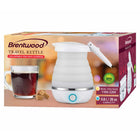Brentwood Collapsible Travel Kettle - 0.8L - White-Power: 570w/820w