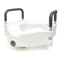 Bios Living Raised Toilet Seat, Tool Free-The tool free clamp-on raised toilet seat attaches easily to most commodes, made from a comfortable moulded plastic which is easy-to-clean and durable