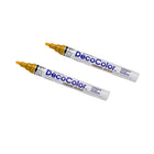 Marvy Uchida Broad-Line Opaque Paint Markers - Gold - 2 Pack-Marker Tip: Broad Point