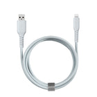 Basic Tech 3ft Lightning Cable Grey-Includes an organization strap