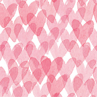 Millbrook Studios Flat Wrap, Hearts, 12 Pack (57042)-Each sheet is 19" x 27"
