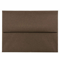 JAM Paper A2 Invitation Envelopes, 4.38 x 5.75, Chocolate Brown Recycled, 1000 Pack (233709B)-Chocolate brown
