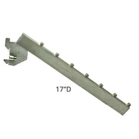 Azar Displays 7 Station Waterfall Bracket (300962)-Satin nickel