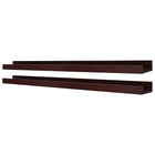 nexxt FN00403-1MC Edge 44" x 4" Picture Frame Ledge, Espresso-Material: floating wall shelves are made of high-quality, durable medium-density fiberboard (MDF) that provides stability. rely on the shelf to keep your items safe and sound, with a visually pleasing finish