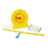 Hand2Mind NumberLine Clock - Magnetic Demonstration Clock - Multicolor-Kids get to learn to tell time easily by learning how to view time on a number line before putting the line on the clock. This can be worked on by kids independently.