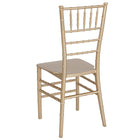 Flash Furniture HERCULES Gold Resin Stacking Chiavari Chairs-Gold Finish