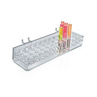 Azar Displays 0.5" Diameter 48 Round Slot Mascara & Cosmetic Tray For Pegboard, 2 Pack (225548)-Dimensions: 1-7/8"H x 12"W x 3-3/4"D