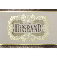 Rosedale Greeting Card, Birthday Husband-Printed on premium coated card stock