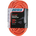Aurora Tools Outdoor Vinyl Extension Cords, Heavy-Duty, 100'-Designed for industrial and contractor use