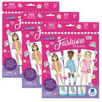 Educational Insights PaperCraft Fashion Parade Paper Dolls - Multicolor - 3 Sets-Create Your Own Fashion Dolls: Large, easy-to-color dolls and fashions that you can mix and match for endless, adorable outfits!