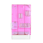 Azar 10-Piece Pegboard Wall Organizer Kit with One Panel and Accessory Assortment - Pink-Sold in Multiples of: 1