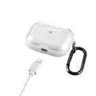 General Supply Goods + Co Clear Anti Shock AirPod Pro Case w Carabiner - Clear-A seamless fit that is easy to remove and install