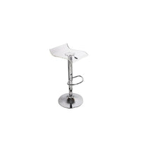 Plata Import Algarin Adjustable Stool, Clear (ST-8030-C)-Bar Stool