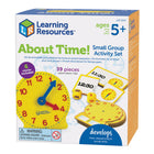 Learning Resources About Time! Small Group Activity Set - Multicolor-Teach time skills to the whole class with this small group classroom clock set