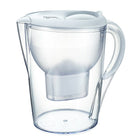 Aquavero 14-Cup Water Filtration Pitcher - Aspen White-Capacity: Holds 3.5L or 14 cups of water